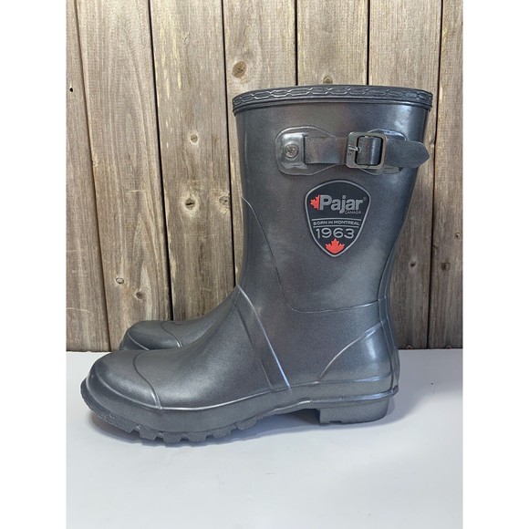 Pajar "Axara" Rubber Buckle Detailed Mid-Calf Rain Boots Size 42 EU / 11 US - Picture 4 of 9